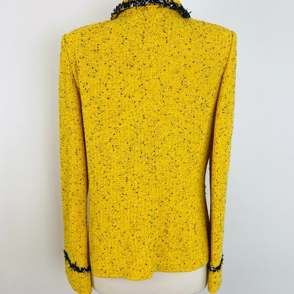 St John Collection Boucle Knit Pearl Button Jacket - Picture 7 of 10